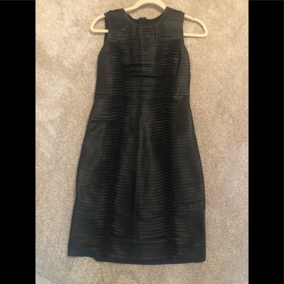 C. Luce black faux leather dress - Picture 1 of 5